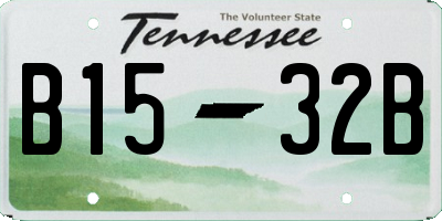TN license plate B1532B