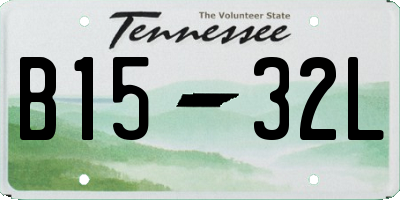 TN license plate B1532L