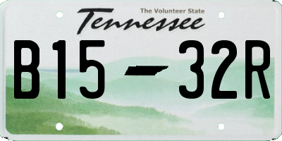 TN license plate B1532R