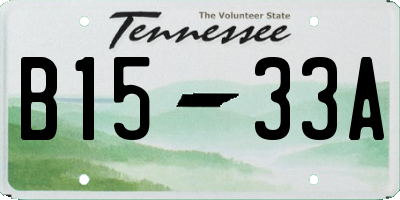 TN license plate B1533A