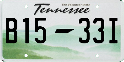 TN license plate B1533I