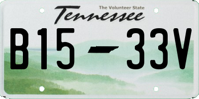 TN license plate B1533V