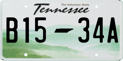 TN license plate B1534A