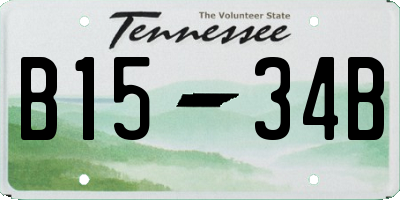 TN license plate B1534B
