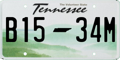 TN license plate B1534M