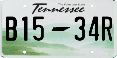 TN license plate B1534R