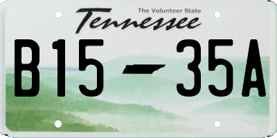 TN license plate B1535A
