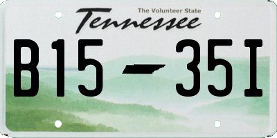 TN license plate B1535I