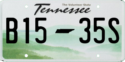 TN license plate B1535S