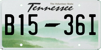 TN license plate B1536I