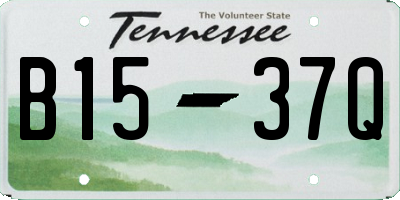 TN license plate B1537Q