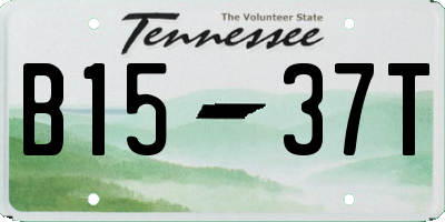 TN license plate B1537T