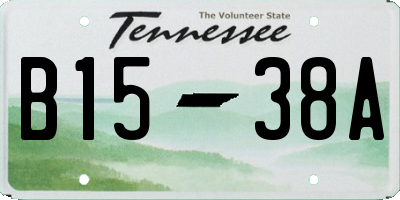 TN license plate B1538A