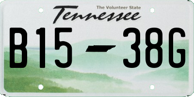 TN license plate B1538G