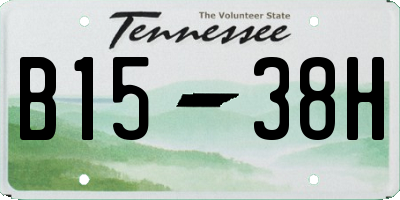 TN license plate B1538H