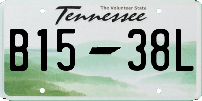 TN license plate B1538L