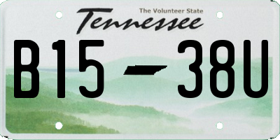 TN license plate B1538U