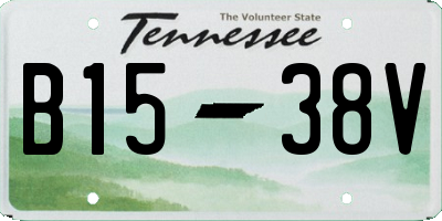 TN license plate B1538V