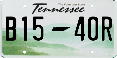 TN license plate B1540R
