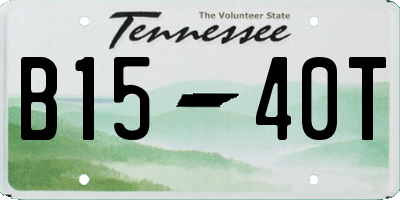 TN license plate B1540T