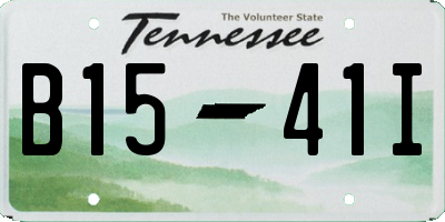 TN license plate B1541I