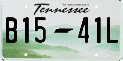 TN license plate B1541L