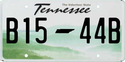 TN license plate B1544B