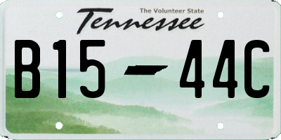 TN license plate B1544C