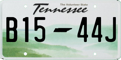 TN license plate B1544J