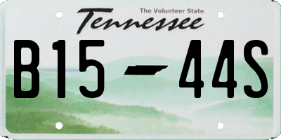 TN license plate B1544S