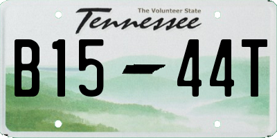 TN license plate B1544T