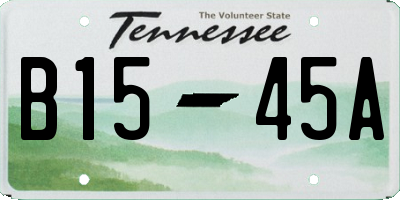 TN license plate B1545A