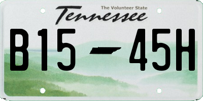 TN license plate B1545H
