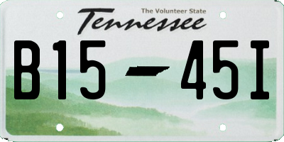 TN license plate B1545I