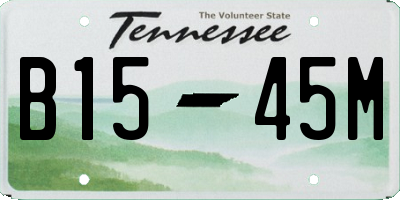 TN license plate B1545M