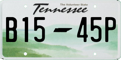 TN license plate B1545P