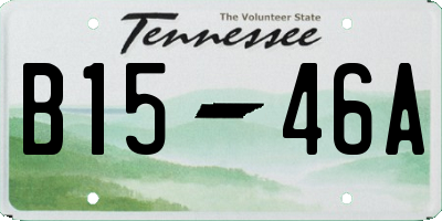 TN license plate B1546A