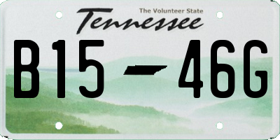 TN license plate B1546G