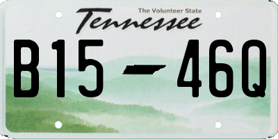 TN license plate B1546Q