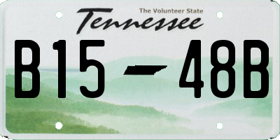 TN license plate B1548B