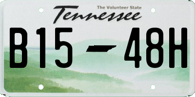 TN license plate B1548H