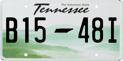 TN license plate B1548I