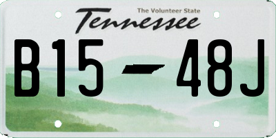 TN license plate B1548J