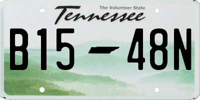 TN license plate B1548N