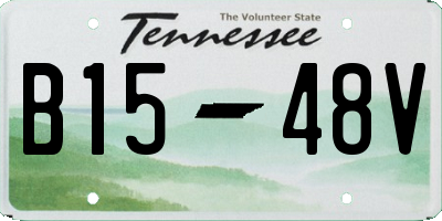 TN license plate B1548V