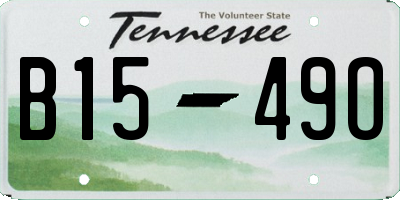 TN license plate B1549O