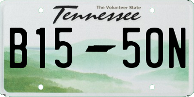 TN license plate B1550N