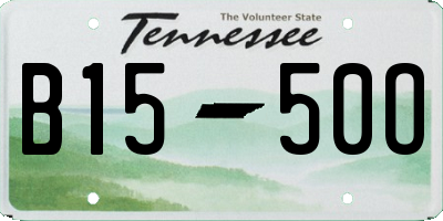 TN license plate B1550O