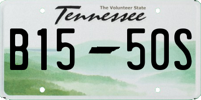 TN license plate B1550S