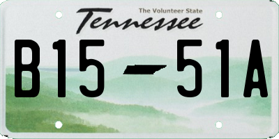 TN license plate B1551A